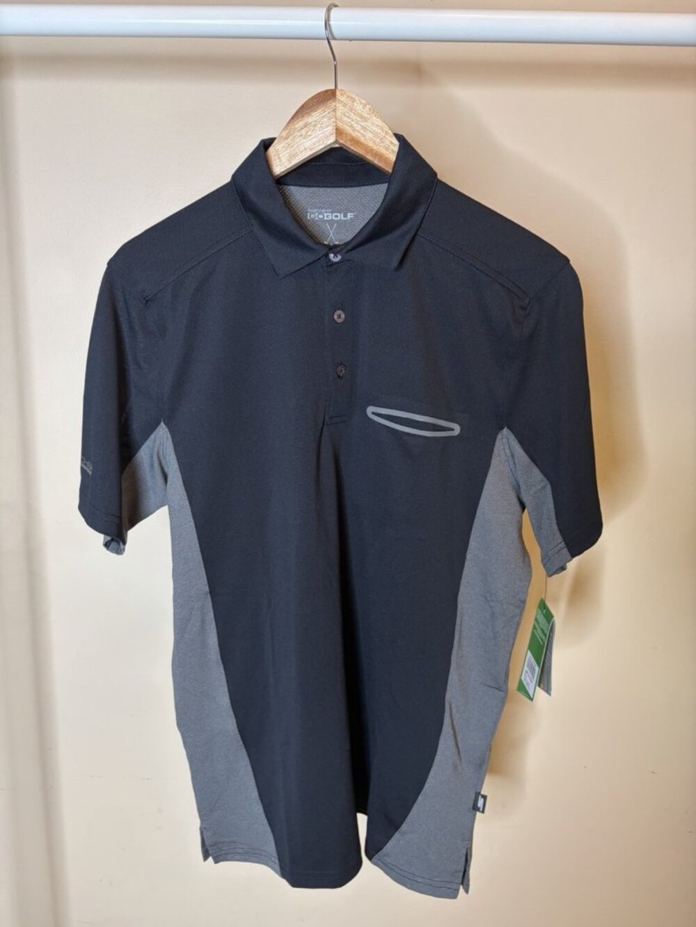 Skechers Go Golf Performance Polo Shirt Black Size Small New With Tags